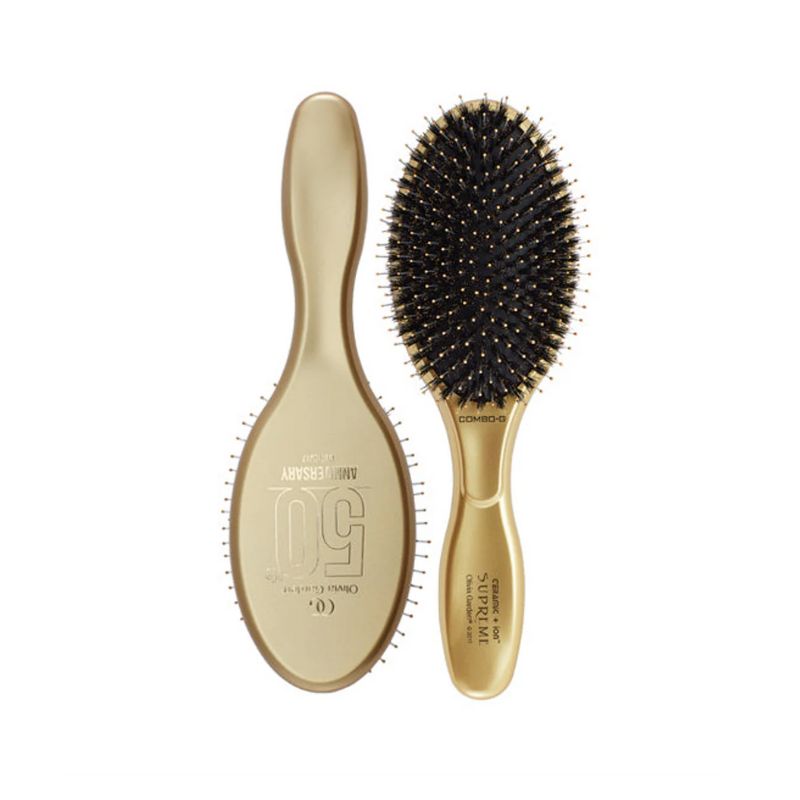 Olivia Garden Limited Edition 50th Anniversary NanoThermic Ceramic + Ion Brush - Mixed Bristles - CISP-COG